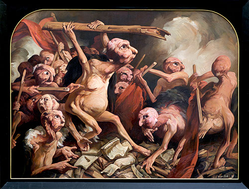 Yongbo Zhao,"Revolution", 2006, Öl auf Leinwand, 200 cm x 150 cm
